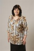 009. Rovná halenka s 3/4 rukávem